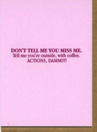 ACTIONS DAMMIT
